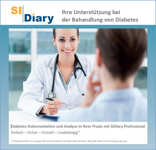 SiDiary - Diabetes Software Infoflyer fr rzte