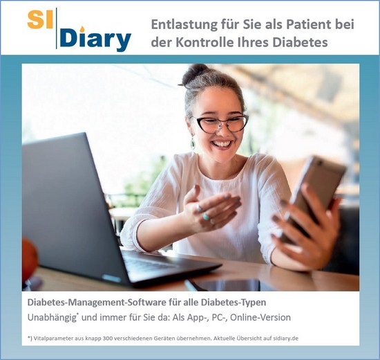 SiDiary - Diabetes Software Infoflyer fr Patienten