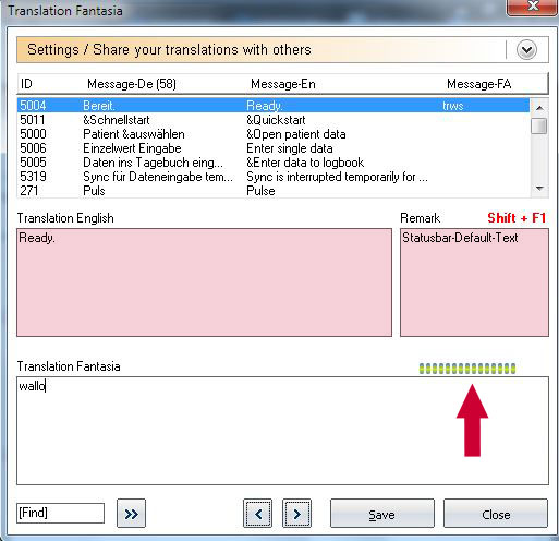 Translation window